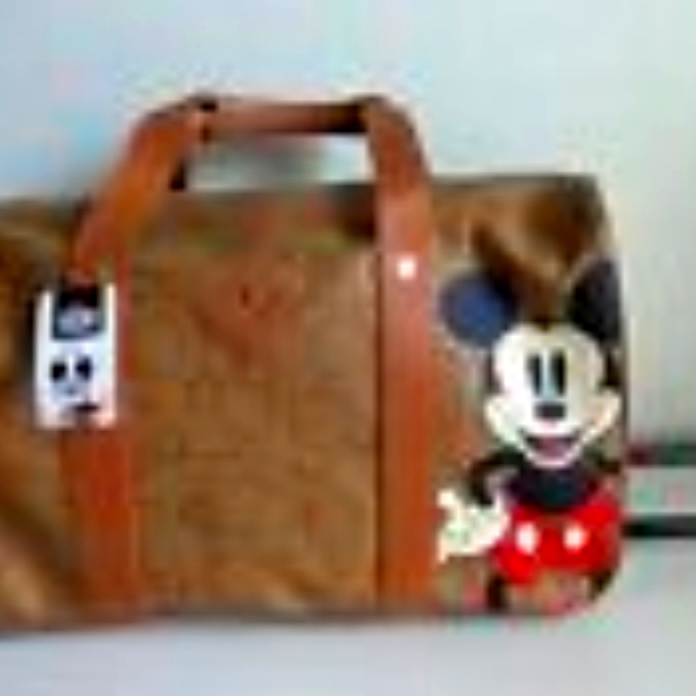 Bioworld Mickey Mouse Rolling Duffel Bag